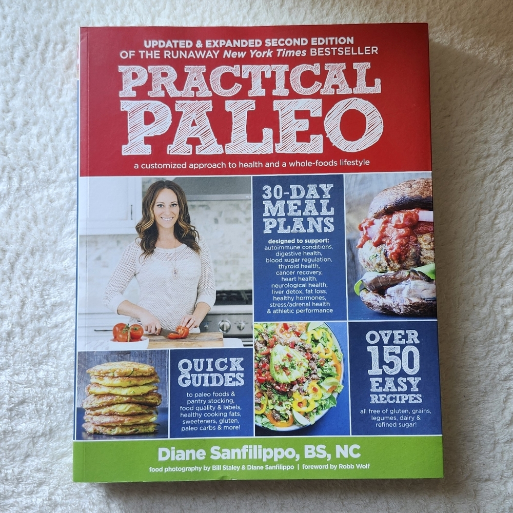 Practical Paleo Cookbook - Red and Green Cover